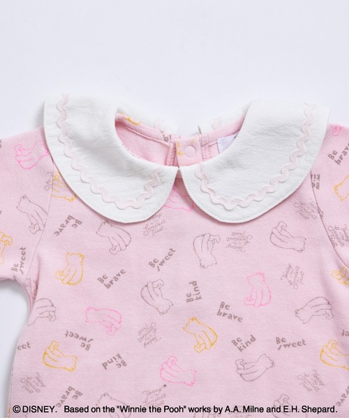 pairmanon（ペアマノン）の「【くまのプーさん】【リンクコーデ】【ベビー】総柄 襟付き ロンパース（ロンパース・キッズ・ピンク/ベージュ・70/80）」の21枚目の写真