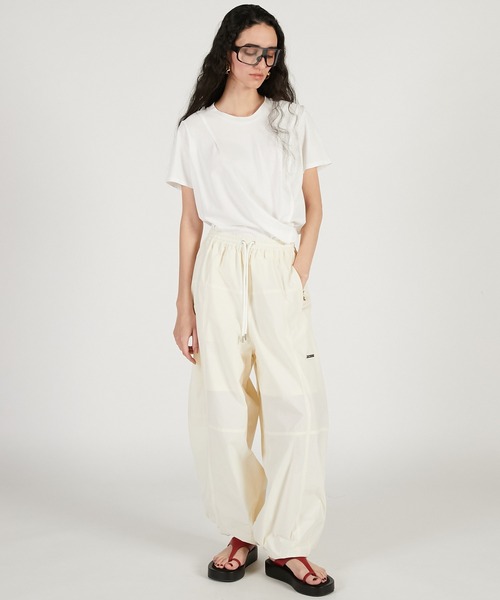 PRANK PROJECT（プランクプロジェクト）の「【2026Spring Pre-Order】ライトタフタトラックパンツ / Light Taffeta Track Pants（その他パンツ・レディース・ブラック/アイボリー/レッド・36/38）」の4枚目の写真
