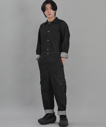 SAINTCREW（セントクルー）の「Swiftman Cargo Jumpsuit SMC-527 Denim Black BRS（つなぎ/オールインワン・メンズ）」