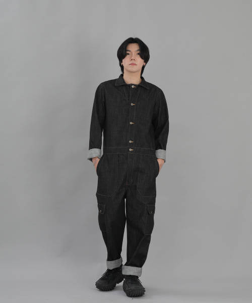 SAINTCREW（セントクルー）の「スウィフトマン カーゴジャンプスーツ SMC-527 デニムブラック BRS（つなぎ/オールインワン・メンズ・その他・MEDIUM/LARGE/X-LARGE）」の3枚目の写真