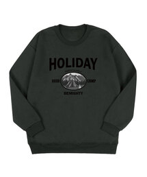 [起毛選択]グッドキャンプオーバーサイズスウェットシャツ[ダークグレー]