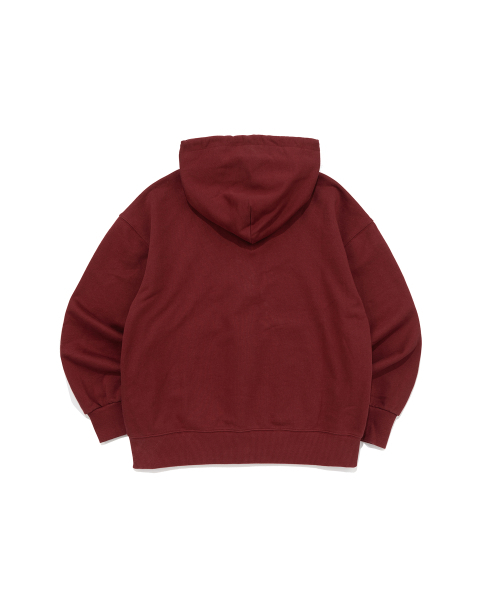 BECANVAS(ビキャンバス)の「BECANVAS OVERFIT HOOD (BURGUNDY)(パーカー・レディース・バーガンディー・SMALL/MEDIUM/LARGE/X-LARGE)」の2枚目の写真