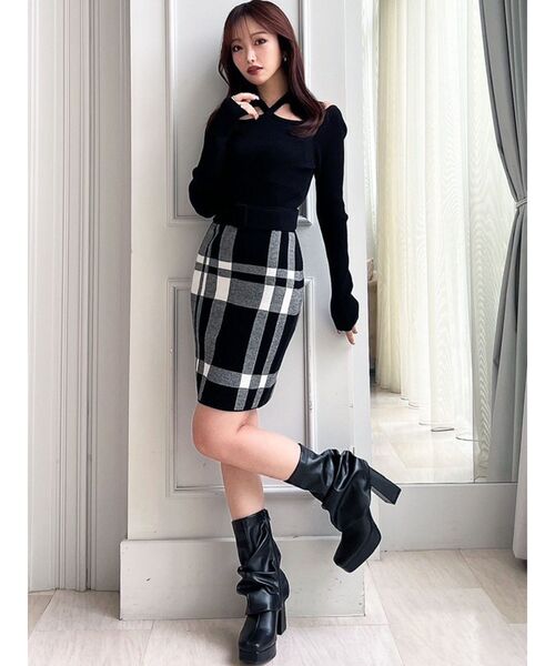 RESEXXY（リゼクシー）の「2WAYレッグウォーマーブーツ（ブーツ・レディース・アイボリー/ブラック・SMALL/LARGE/MEDIUM）」の5枚目の写真