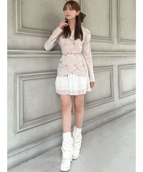 RESEXXY（リゼクシー）の「2WAYレッグウォーマーブーツ（ブーツ・レディース・アイボリー/ブラック・SMALL/LARGE/MEDIUM）」の9枚目の写真