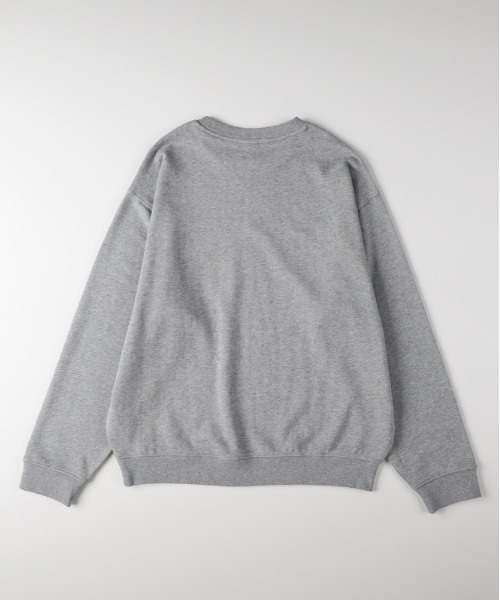 Right-on（ライトオン）の「【Refurbish】ワンポイントロゴ刺繍クルーネックプルオーバー (シンプル / 着回し抜群 / オールシーズン)（スウェット・メンズ・ネイビー/グレー/ブラック・M/L/S/XL）」の4枚目の写真