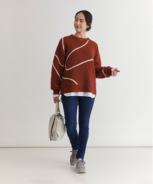 Right-on（ライトオン）の「【HONEYSUCKLE ROSE】nobeeレギンススキニー (脚長効果 / スリムシルエット / ストレッチ性 / オンスタイル対応)（その他パンツ・レディース・ダークインディゴブルー・XS/S/M/L/XL）」の6枚目の写真