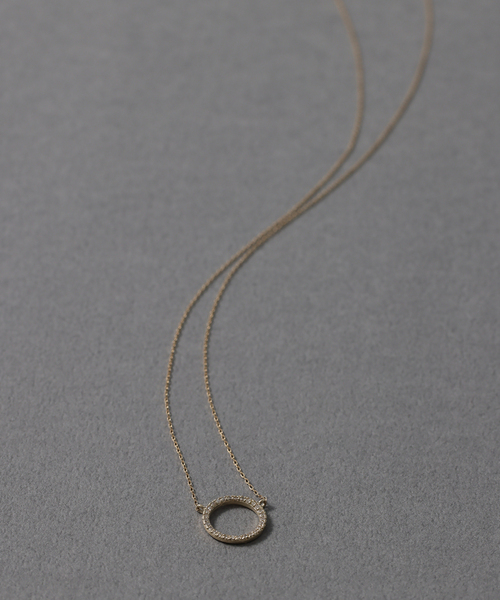 サークルダイヤネックレス K10（ネックレス）｜Lilas（リラ）の