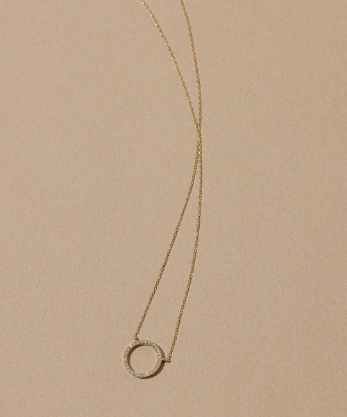 サークルダイヤネックレス K10（ネックレス）｜Lilas（リラ）の