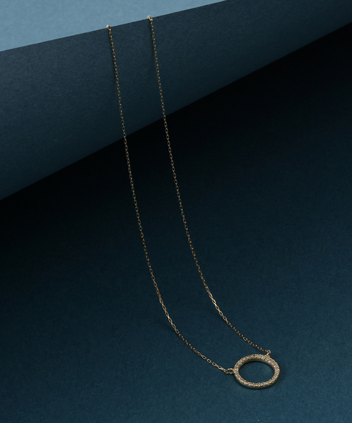 サークルダイヤネックレス K10（ネックレス）｜Lilas（リラ）の