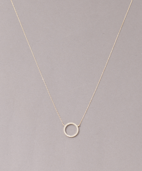 サークルダイヤネックレス K10（ネックレス）｜Lilas（リラ）の