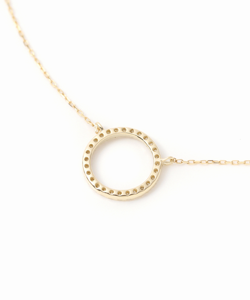 サークルダイヤネックレス K10（ネックレス）｜Lilas（リラ）の