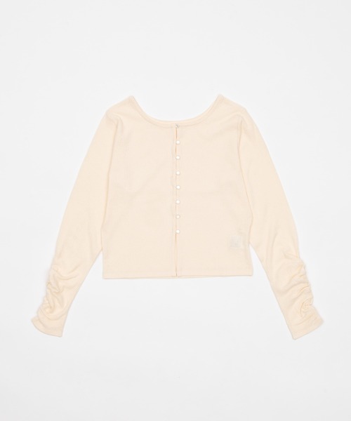 OLUN(オルン)の「sheer cardigan/シアーカーディガン(カーディガン/ボレロ・レディース・アイボリー/ベージュ・FREE)」の5枚目の写真