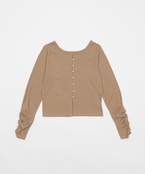 OLUN(オルン)の「sheer cardigan/シアーカーディガン(カーディガン/ボレロ・レディース・アイボリー/ベージュ・FREE)」の12枚目の写真