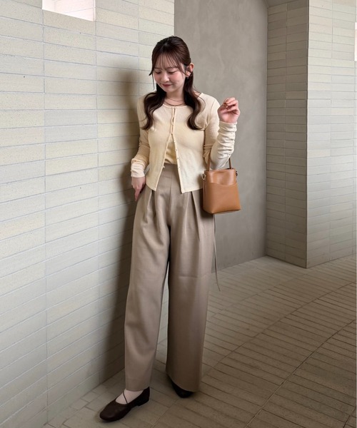OLUN(オルン)の「sheer cardigan/シアーカーディガン(カーディガン/ボレロ・レディース・アイボリー/ベージュ・FREE)」の21枚目の写真