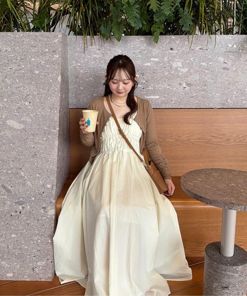 OLUN(オルン)の「sheer cardigan/シアーカーディガン(カーディガン/ボレロ・レディース・アイボリー/ベージュ・FREE)」の4枚目の写真