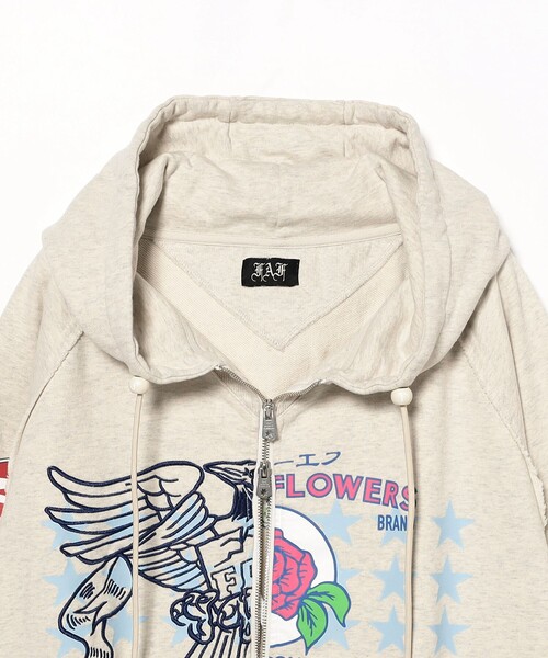 FAF(Fake As Flowers) / Printed Zip Up Hoodie（パーカー）｜FAF
