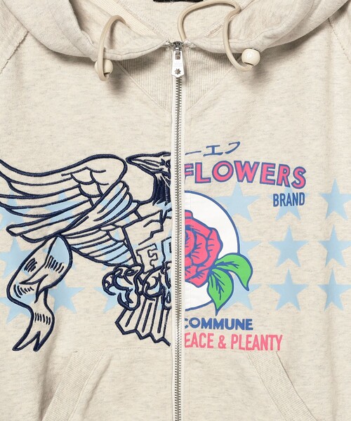 トップス FAF/FAKE AS FLOWERS zip hoodie FAF(Fake As Flowers) / Printed Zip Up Hoodie（パーカー）｜FAF