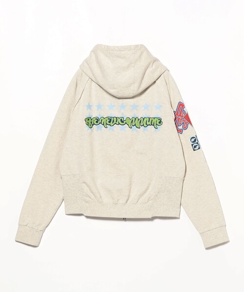FAF(フェイク アス フラワーズ)の「FAF(Fake As Flowers) / Printed Zip Up Hoodie(パーカー・メンズ・グレー・M/L/XL)」の7枚目の写真
