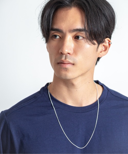 TOMWOOD(トムウッド)】Curb Chain Slim シルバーネックレス 24.5inch