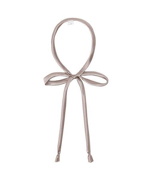 EASTBOY（イーストボーイ）の「リボン ひも 無地 通学 女子 中学生 高校生 スクール 入学式 卒業式（ネクタイ・キッズ・ベージュ/ネイビー/ブラウン/ボルドー/ブルー・F）」の3枚目の写真