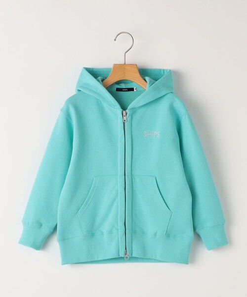 SHIPS KIDS:100～130cm / ロゴ フード ジップ パーカ