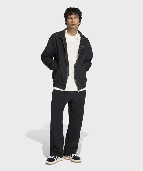 adidas（アディダス）の「ファイヤーバード ルーズ ピンストライプ トラックトップ / ジャージ / トラックジャケット / アディダスオリジナルス adidas Originals（ジャージ・メンズ・ブラック・X-LARGE/MEDIUM/LARGE/3XL/XX-LARGE/X-SMALL/SMALL）」の15枚目の写真