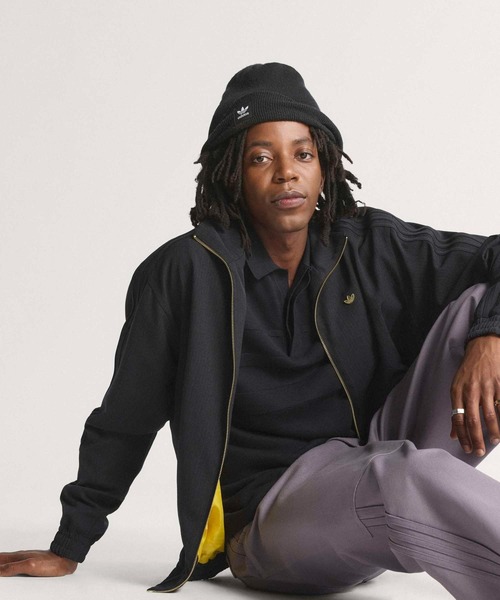 adidas（アディダス）の「ファイヤーバード ルーズ ピンストライプ トラックトップ / ジャージ / トラックジャケット / アディダスオリジナルス adidas Originals（ジャージ・メンズ・ブラック・X-LARGE/MEDIUM/LARGE/3XL/XX-LARGE/X-SMALL/SMALL）」の5枚目の写真