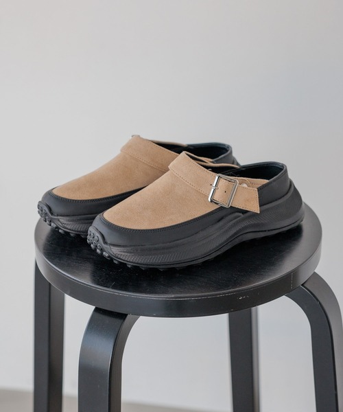 BAYFLOW（ベイフロー）の「[撥水・抗菌消臭]2WAYベルトサボ（その他シューズ・レディース・ベージュ/ブラック・MEDIUM/LARGE）」の12枚目の写真