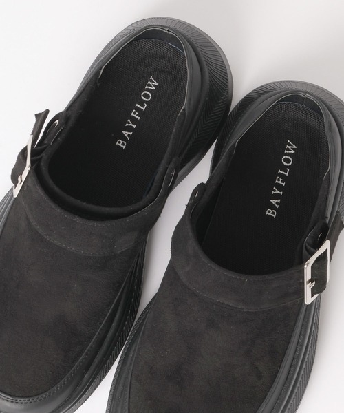 BAYFLOW（ベイフロー）の「[撥水・抗菌消臭]2WAYベルトサボ（その他シューズ・レディース・ベージュ/ブラック・MEDIUM/LARGE）」の19枚目の写真