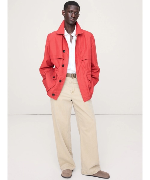 Banana Republic(バナナリパブリック)の「コットン ナイロン フィールド ジャケット(その他アウター・メンズ・レッド・XL/L/M/S)」の2枚目の写真
