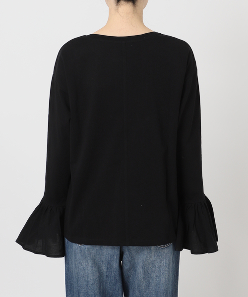 フリルスリーブクルーネックTEE（Tシャツ/カットソー）｜Spick & Span