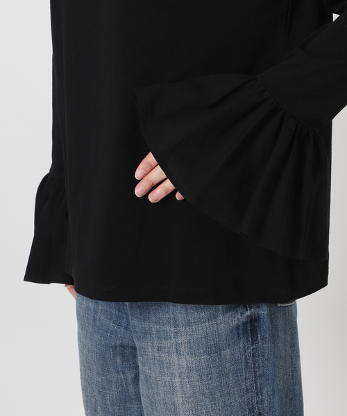 フリルスリーブクルーネックTEE（Tシャツ/カットソー）｜Spick & Span