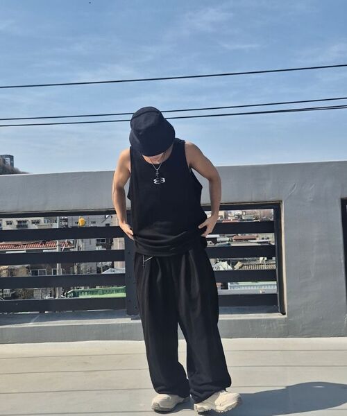 PHERMENON（フェルメノン）の「スタンダードロゴ切替ノースリーブ - ブラック（Tシャツ/カットソー・メンズ・その他・2/1）」の3枚目の写真