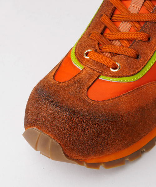 alfredoBANNISTER(アルフレッドバニスター)の「【26S/S】ヴィンテージ コンビネーション スニーカー(スニーカー・メンズ・オレンジ/ブルー/グレー・43/42/41/39/40/44/45)」の15枚目の写真