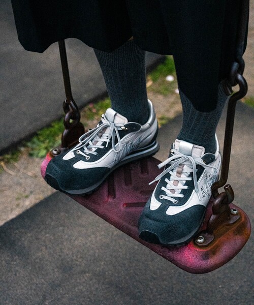 alfredoBANNISTER（アルフレッドバニスター）の「【26S/S】ヴィンテージ コンビネーション スニーカー（スニーカー・メンズ・オレンジ/ブルー/グレー・43/42/41/39/40/44/45）」の11枚目の写真