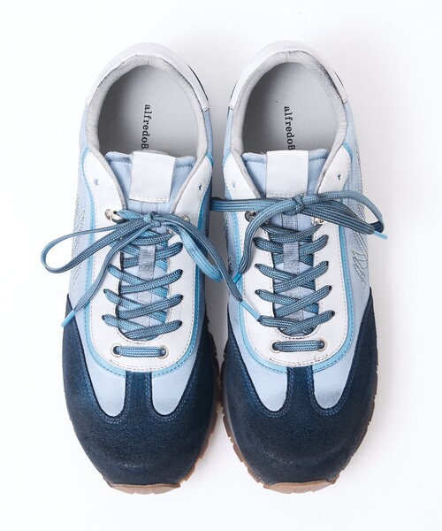 alfredoBANNISTER（アルフレッドバニスター）の「【26S/S】ヴィンテージ コンビネーション スニーカー（スニーカー・メンズ・オレンジ/ブルー/グレー・43/42/41/39/40/44/45）」の12枚目の写真