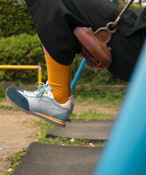 alfredoBANNISTER（アルフレッドバニスター）の「【26S/S】ヴィンテージ コンビネーション スニーカー（スニーカー・メンズ・オレンジ/ブルー/グレー・43/42/41/39/40/44/45）」の18枚目の写真