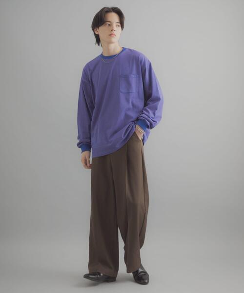 SENSE OF PLACE by URBAN RESEARCH（センスオブプレイスバイアーバンリサーチ）の「ピンボーダーロングスリーブTシャツ（Tシャツ/カットソー・メンズ・グレー/ブルー/ネイビー・MEDIUM/LARGE）」の19枚目の写真