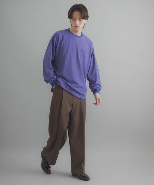 SENSE OF PLACE by URBAN RESEARCH（センスオブプレイスバイアーバンリサーチ）の「ピンボーダーロングスリーブTシャツ（Tシャツ/カットソー・メンズ・グレー/ブルー/ネイビー・MEDIUM/LARGE）」の20枚目の写真