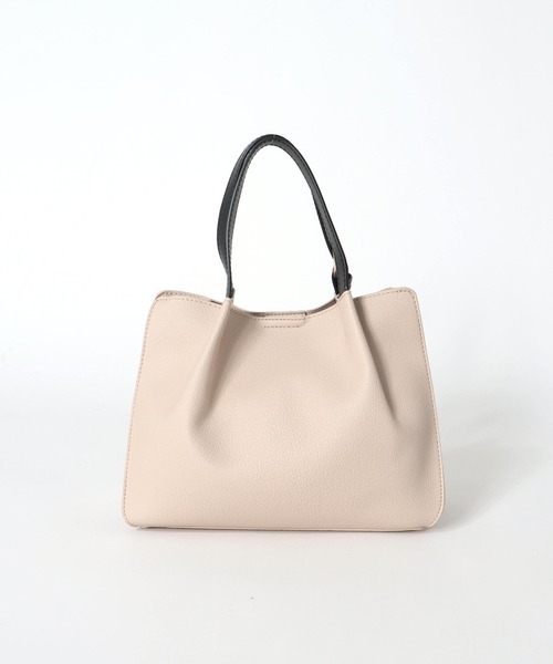 Three Four Time（ｽﾘｰﾌｫｰﾀｲﾑ）の「フェイクレザーショルダーバッグ付きスクエアトート（ショルダーバッグ・レディース・ブラック/アイボリー・FREE）」の20枚目の写真