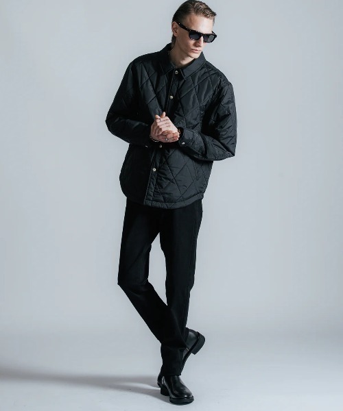 CRIMIE(クライミー)の「CRIMIE/クライミー/DIAMOND QUILT NYLON SHIRT JACKET/ダイヤ キルト ナイロン シャツ ジャケット(その他アウター・メンズ・ブラック・L/XL/XXL)」の4枚目の写真