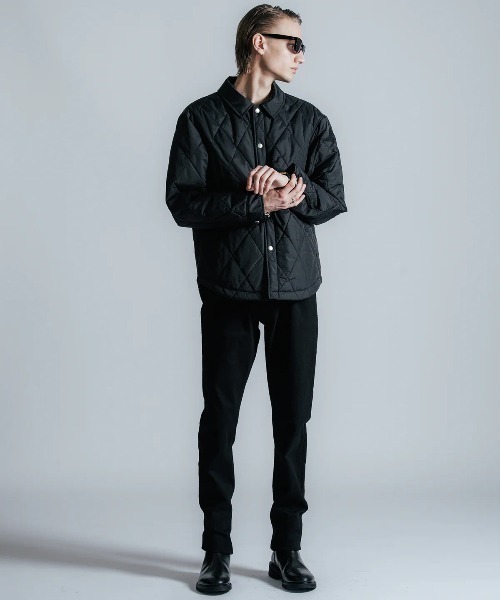 CRIMIE(クライミー)の「CRIMIE/クライミー/DIAMOND QUILT NYLON SHIRT JACKET/ダイヤ キルト ナイロン シャツ ジャケット(その他アウター・メンズ・ブラック・L/XL/XXL)」の5枚目の写真