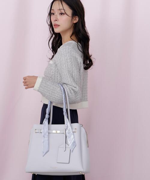 JILL by JILL STUART(ジルバイジルスチュアート)の「スカーフ付きベルテッドトート(トートバッグ・レディース・ブラック/グレー/ホワイト・FREE)」の9枚目の写真