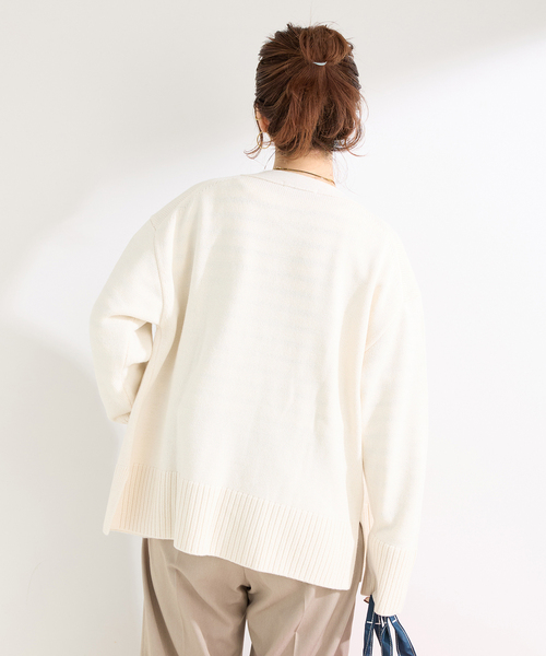 B.C STOCK(ベーセーストック)の「《追加》ウォッシャブル / 裾スリットロンTEE(Tシャツ/カットソー・レディース・ホワイト/ブラック/ブラック系その他・FREE)」の15枚目の写真
