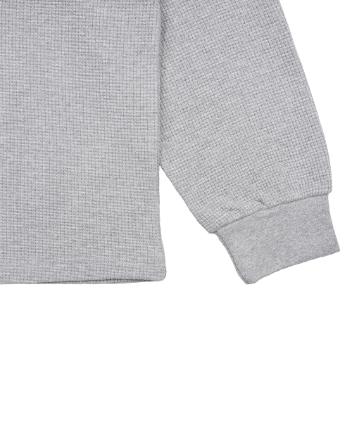 GAKKAI UNIONS(ガッカイユニオンズ)の「リブヘンリーネックワッフルロングスリーブグレー(Tシャツ/カットソー・レディース・その他・M/L/XL)」の5枚目の写真