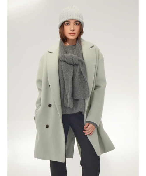 ACUD（アクド）の「Double Button Half Coat _MT.Grey（チェスターコート・レディース・その他・FREE）」の2枚目の写真