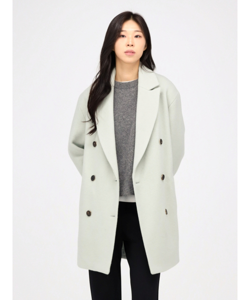 ACUD（アクド）の「Double Button Half Coat _MT.Grey（チェスターコート・レディース・その他・FREE）」の4枚目の写真