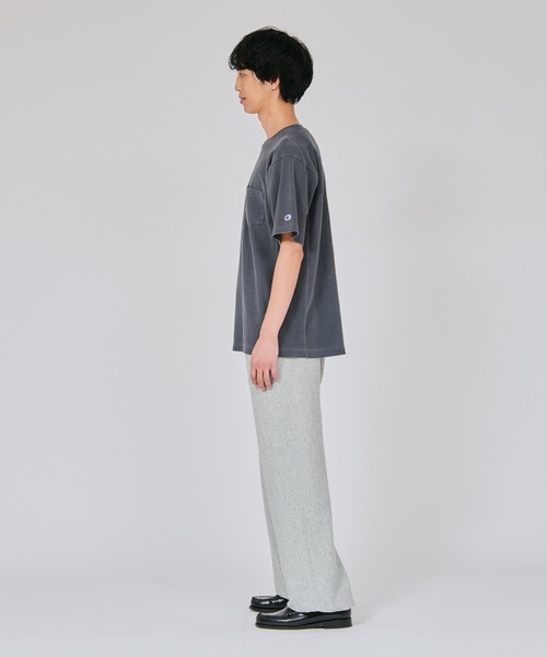 Champion(チャンピオン)の「【Champion/チャンピオン】メンズ リバースウィーブ(R) ショートスリーブポケットTシャツ(Tシャツ/カットソー・メンズ・オリーブ/ブルー系1/チャコール・X-LARGE/LARGE/MEDIUM)」の8枚目の写真