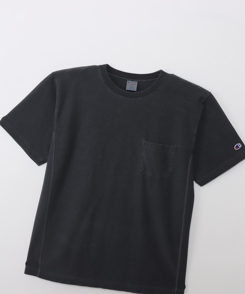 Champion(チャンピオン)の「【Champion/チャンピオン】メンズ リバースウィーブ(R) ショートスリーブポケットTシャツ(Tシャツ/カットソー・メンズ・オリーブ/ブルー系1/チャコール・X-LARGE/LARGE/MEDIUM)」の12枚目の写真