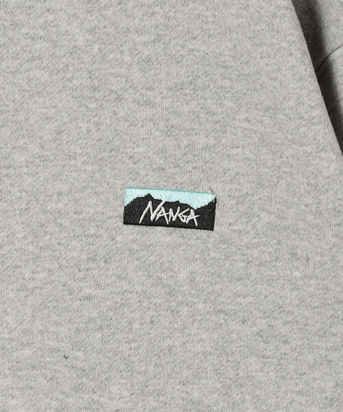 NANGA（ナンガ）の「NANGA/ナンガ ECO HYBRID MINI BOX LOGO EMBROIDERY SWEATSHIRT（スウェット・メンズ・ブラック/グレー/ベージュ・X-LARGE/MEDIUM/LARGE）」の9枚目の写真